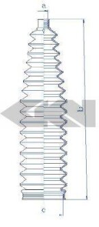 Пильовик рульового механізма SPIDAN 84230