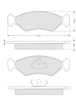Гальмівні колодки дискові STARLINE BD S040