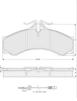 Гальмівні колодки дискові STARLINE BD S061