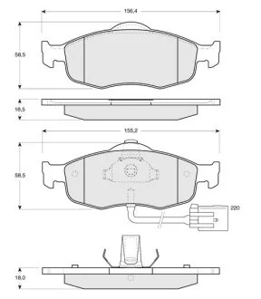 Гальмівні колодки дискові STARLINE BD S105