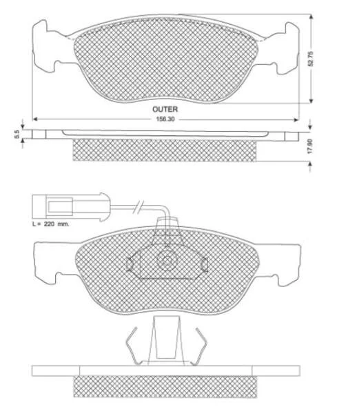 Гальмівні колодки дискові STARLINE BD S123 (фото 1)