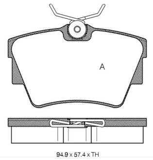 Гальмівні колодки дискові STARLINE BD S136