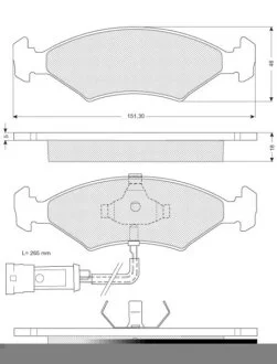 Гальмівні колодки дискові STARLINE BD S141