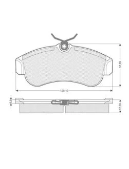 Гальмівні колодки дискові STARLINE BD S203