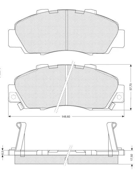 Гальмівні колодки дискові STARLINE BD S214 (фото 1)