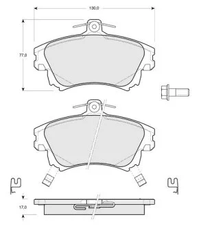 Гальмівні колодки дискові STARLINE BD S218