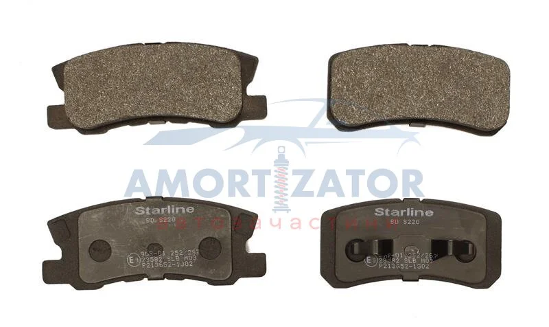 Гальмівні колодки дискові STARLINE BD S220 (фото 1)