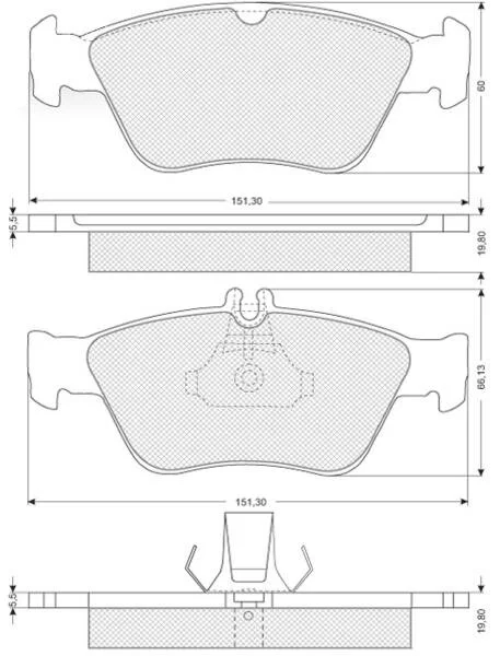 Гальмівні колодки дискові STARLINE BD S227 (фото 1)
