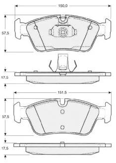 Гальмівні колодки дискові STARLINE BD S314