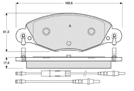 Гальмівні колодки дискові STARLINE BD S346