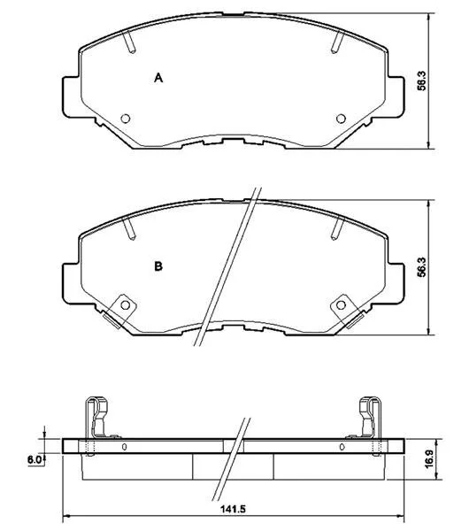 Гальмівні колодки дискові STARLINE BD S356 (фото 1)