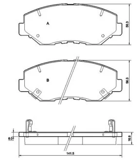 Гальмівні колодки дискові STARLINE BD S356