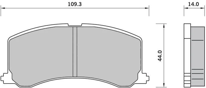 Гальмівні колодки дискові STARLINE BD S413 (фото 1)