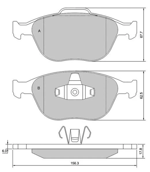 Гальмівні колодки дискові STARLINE BD S428 (фото 1)