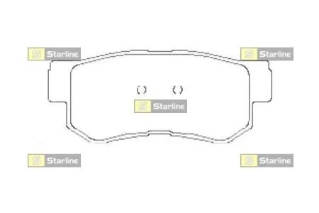 Гальмівні колодки дискові STARLINE BD S441 (фото 1)