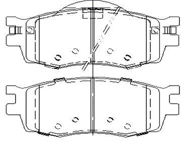 Гальмівні колодки дискові STARLINE BD S457