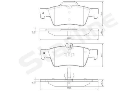 Гальмівні колодки дискові STARLINE BD S827P