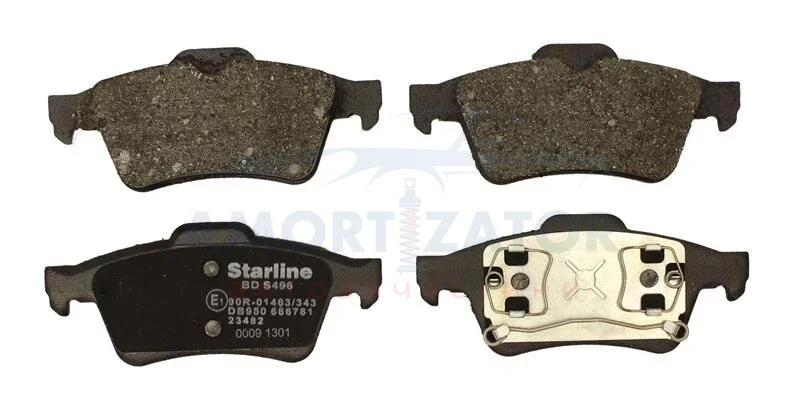 Гальмівні колодки дискові STARLINE BD S829P (фото 1)