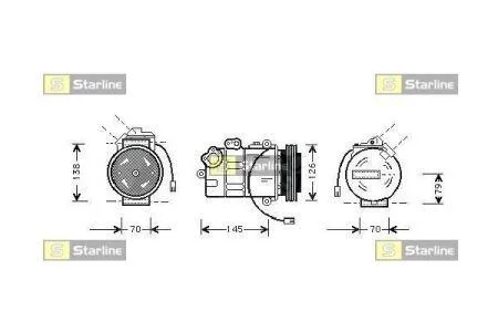 Компресори кондиціонерів STARLINE DK STK0004