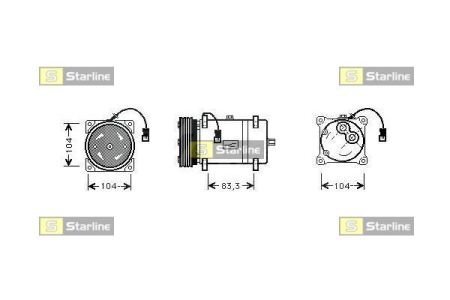 Компресори кондиціонерів STARLINE DK STK0070