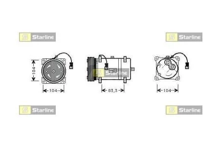 Компресори кондиціонерів STARLINE DK STK0070