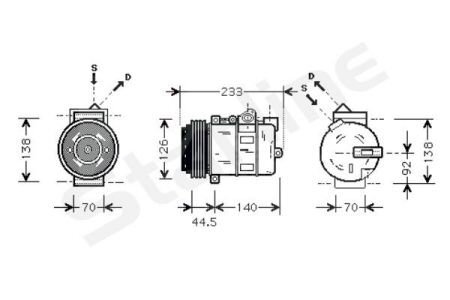 Компресори кондиціонерів STARLINE DK STK0189