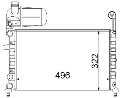 Радіатор охолодження STARLINE FT2101
