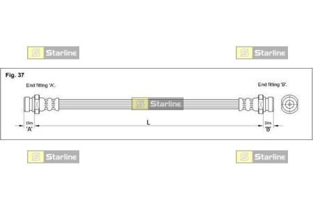 Гальмівний шланг STARLINE HA BD.1225
