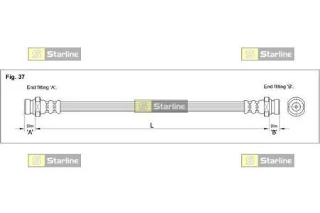 Гальмівний шланг STARLINE HA BD.1225