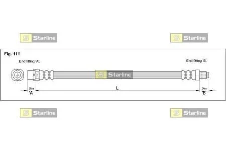 Гальмівний шланг STARLINE HA E.1210