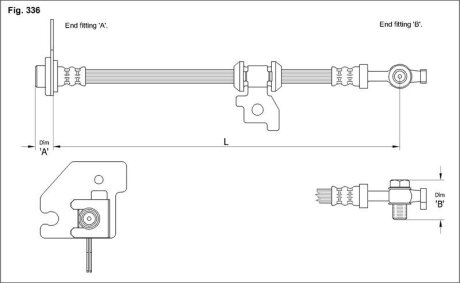 Гальмівний шланг STARLINE HA ST.1144