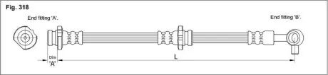 Гальмівний шланг STARLINE HA ST.1207