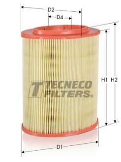 Фільтр повітряний Alfa Romeo 159 03- TECNECO AR10046OV