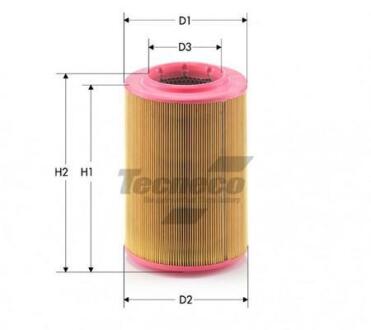 Фiльтр повiтряний VW T4 1,9D 2,0 2,4D 2,5 90-03 TECNECO AR259