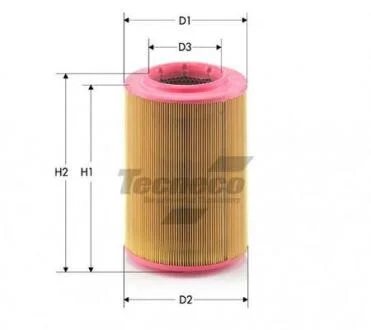 Фiльтр повiтряний VW T4 1,9D 2,0 2,4D 2,5 90-03 TECNECO AR259