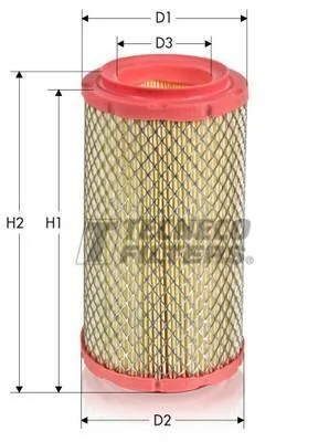 Фiльтр повітряний Fiat Ducato/Citroen Jumper/Peugeot Boxer 2.5TDI 94-06(11) TECNECO AR503I (фото 1)
