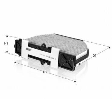 Фільтр салону вугільн. DB C W204 03/07-, E W212 03/09-, GLK X204 05/05- TECNECO CK29005C