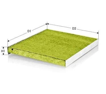 Фільтр салону антибактер.Nissan MicraIV, Note1.2/DIG 10- TECNECO CKA23011