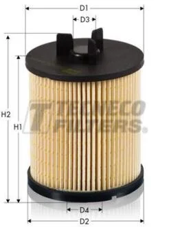 Фільтр паливний Audi A2 1.2TDI/1.4TDI 00-05 TECNECO GS0819/3E
