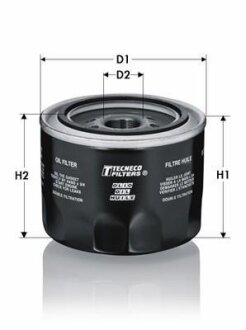 Фільтр масла Toyota Avensis 2.0D 03- TECNECO OL1203T