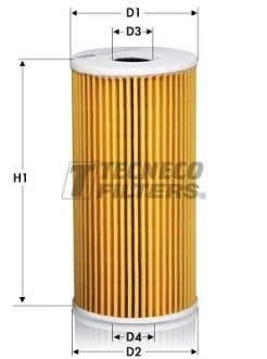 Фільтр масляний Chrysler Voyager 2.8CRD 07-/Jeep Cherokee 2.8CRD 05-08/Wrangler 2.8CRD 07- TECNECO OL2167E