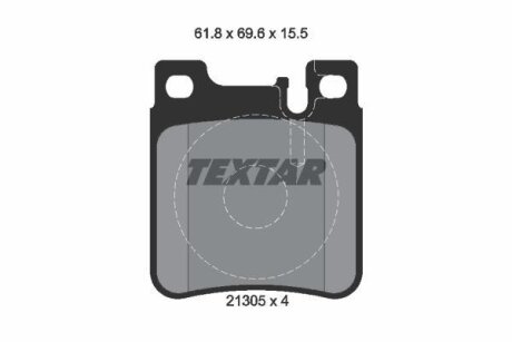 Тормозние колодки дисковие TEXTAR 2130504