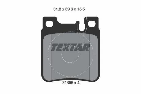 Тормозние колодки дисковие TEXTAR 2130504