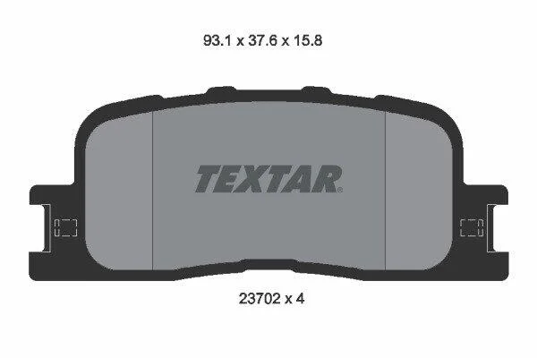 Гальмівні колодки до дисків TEXTAR 2370201 (фото 1)