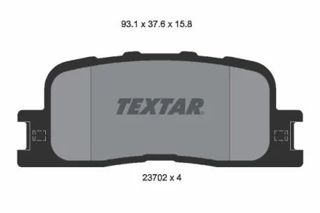 Гальмівні колодки до дисків TEXTAR 2370201