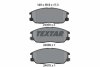 Комплект гальмівних колодок передн, HYUNDAI H-1 CARGO, TERRACAN KIA SORENTO I LADA NIVA TRAVEL SSANGYONG KYRON SUZUKI IGNIS II 1.5-3.5 11.01- TEXTAR 2406801 (фото 1)