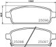 Комплект гальмівних колодок задн, OPEL AMPERA, ASTRA H CLASSIC, ASTRA J, ASTRA J GTC, CASCADA, MOKKA / MOKKA X, ZAFIRA C 1.3D-2.0D 01.09-12.19 TEXTAR 2509606 (фото 1)