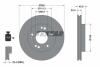 Диск гальмівний передн Лів/Прав DODGE AVENGER, STRATUS MITSUBISHI ECLIPSE, ECLIPSE I, ECLIPSE II, ECLIPSE III, GALANT VIII 2.0-3.0 04.91- TEXTAR 92063000 (фото 1)