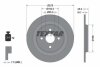 Диск гальмівний задн лів/прав (без маточини) TOYOTA YARIS, YARIS / VIOS 1.0-1.8 01.05-06.20 TEXTAR 92161900 (фото 1)
