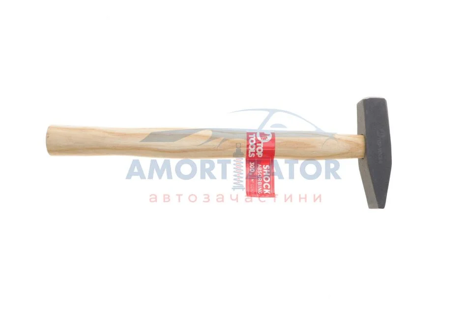 Молоток слюсарний 300 г, рукоятка дерев\'яна TOP TOOLS 02A203 (фото 1)